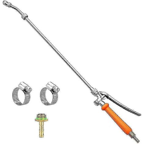 Stainless Steel Sprayer Wand,1/4in&3/8in Brass Barb Sprayer Wand Replacement,29in Sprayer Wand+ Shu,z (1/5)