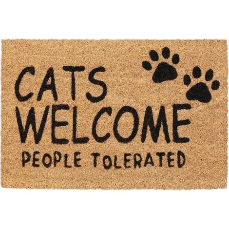 Zerbino in fibra di cocco Cats Welcome (1/5)