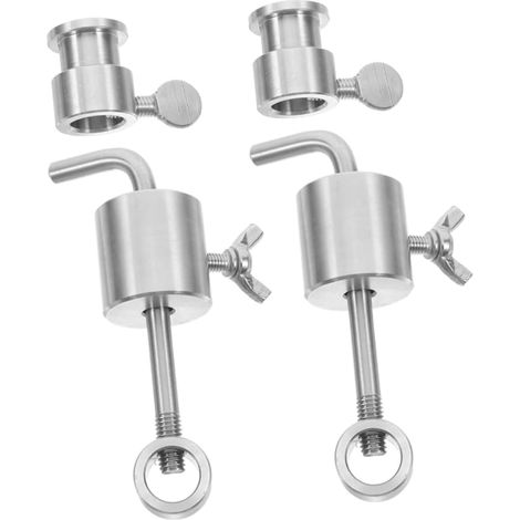 2 pièces Poids Équilibrage Rôtissoire Acier Inoxydable Accessoire Barbecue pour Stabilité et Rotation pour Picnics et Grillades Extérieur (1/5)
