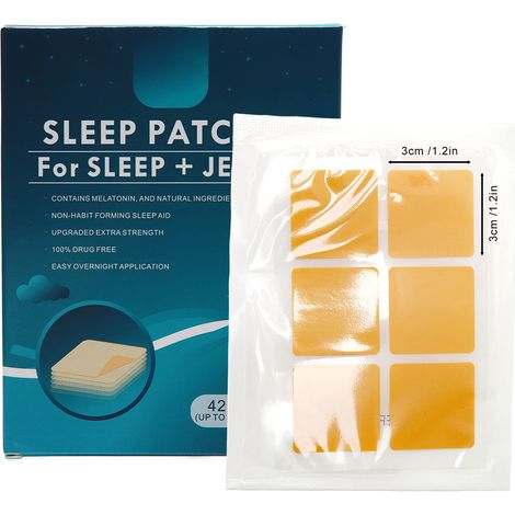 Lot de 42 timbres acupoints pour sommeil réparateur, patchs anti-insomnie, autocollants nocturnes favorisant l'endormissement, aide naturelle au repos. (1/5)