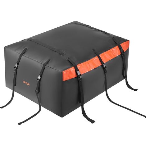 Sac de toit voiture 566L 100% étanche PVC 840D résistant compatible tous véhicules avec accessoires de sécurité inclus. (1/5)
