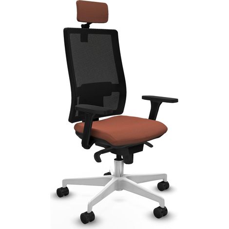 Sedia Ufficio con Poggiatesta Horna Piqueras y Crespo 3D026N2 Marrone (1/5)