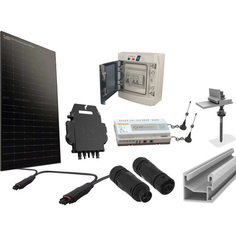 Kit 2 panneaux photovoltaïque pour tôle & fibrociment micro onduleur 1000Wc