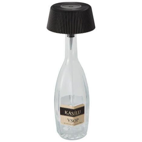 Lampe de bouteille de vin - lampe de table créative enfichable pour bouteille de vin, éclairant la lumière artistique de la vie (noir) (1/3)