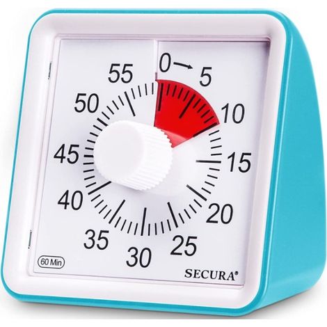 Minuterie de visualisation pour enfants Minuterie Minuterie Compte à rebours Minuterie tudiant en gros (Bleu)
