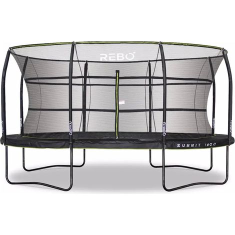 Rebo Summit Oval Trampoline and Safety Enclosure - Summit 1600