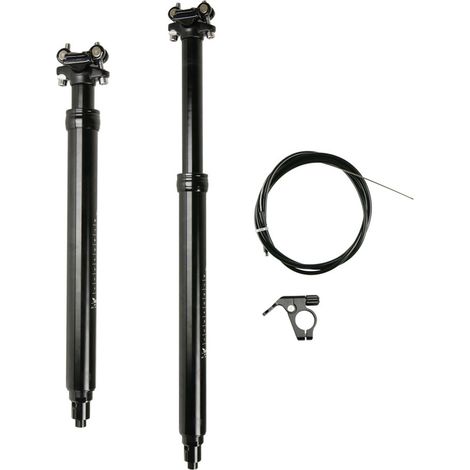 Tige de compte-gouttes pour vélo de montagne, 31.6mm, serrure hydraulique en aluminium, 100-170mm, tige de selle télécommandée pour vélo de voyage, pour route (1/5)