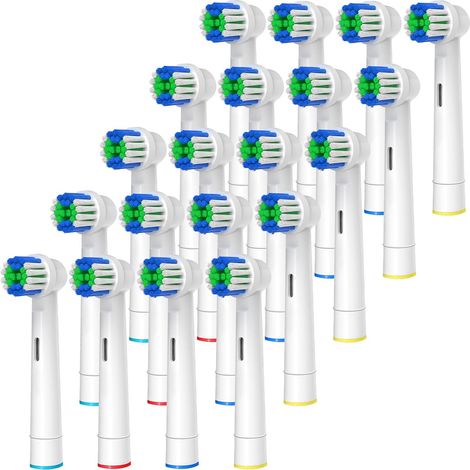 Cabezales compatibles con el cepillo de dientes eléctrico Oral-B, 20 cabezales para Oral-B Vitality Pro 3