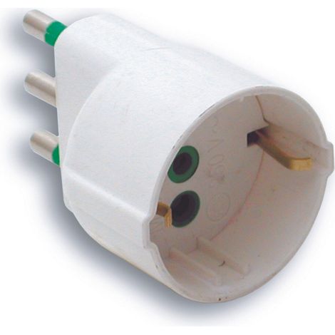 Fanton ADATTATORE SEMPLICE 2P+T spina 16A/ presa schuko 5.00 pz