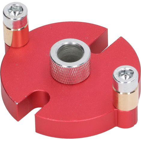Jeu de gabarit de perçage pour chevilles en aluminium, poinçon de positionnement précis avec 8 bagues de forage pour menuiserie (1/5)
