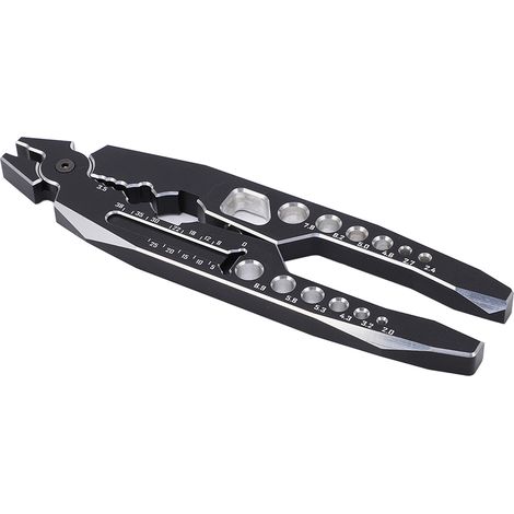 Pince universelle pour tige de stabilisateur RC avec plateau à vis, pour modèles radiocommandés 1/8, 1/10, 1/12, voiture crawler, argent. (1/5)