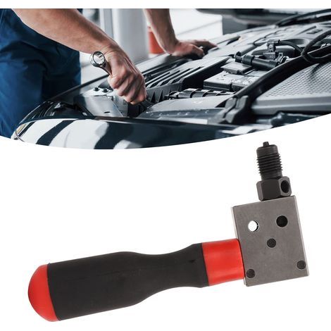 Herramienta de crimpado universal para tuberías de freno de cobre de 3/16" y 1/4" - Crimpado doble y simple - Herramientas para reparación de automóviles (1/5)