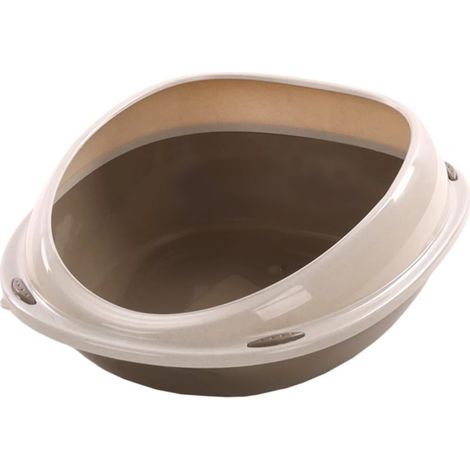 Bac à litière Jota S taupe 45 x 35 x 15 cm pour chat - Flamingo (1/5)
