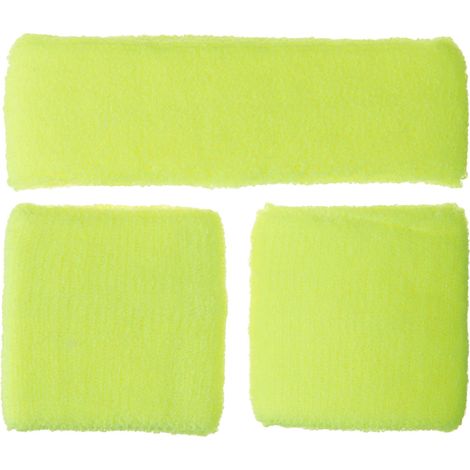 Sweatbands - Yellow - 1 Headband & 2 Wristbands - 29757 (1/3)