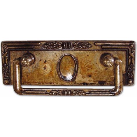 Maniglia Maniglietta per Mobili 97x43 mm Patinato Pulito Metal Style Art.06060