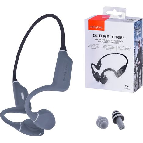 Cuffie wireless Creative Outlier Free+ Bluetooth 5.3, colore nero e grigio. (1/5)