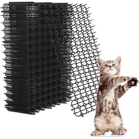 Set of 16 Anti-Cat Mats, Durable Plastic, Furniture Protection, Indoor/Outdoor Garden (1/5)