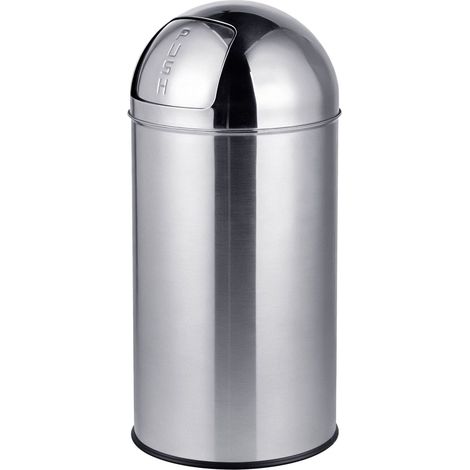 Pattumiera da 70 litri in acciaio inox con coperchio a pressione e secchio interno. (1/5)