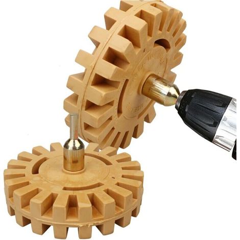 VURAHOME - Gomme à caoutchouc pneumatique automobile coussin de roue autocollant de disque de caoutchouc gomme à caoutchouc roue autocollant de voiture décapant de peinture nettoyant de voiture aide a (1/5)