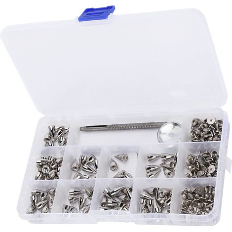 Poinçons coniques en zinc pour rivets sur cuir, vêtements punk et accessoires DIY (1/5)