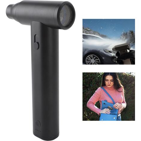 Mini soplador de aire portátil de 120000 RPM con batería recargable USB y potente turbina de viento para actividades al aire libre, camping, viajes y extracción de polvo. (1/5)