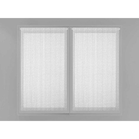 Maelis Brise Bise, Polyester, Blanc, par Soleil d'ocre - 45 x 90 cm (1/2)