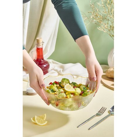 Ensaladera de cristal Cuenco, cuenco para servir, cuenco de cocina (1/3)