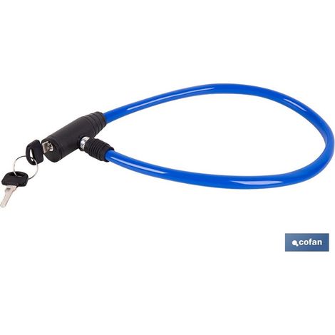 Lucchetto per bicicletta con cavo in acciaio Ø5 mm 500 mm