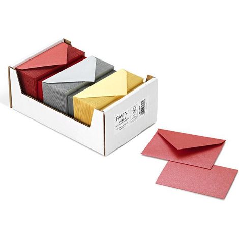 Favini A57X211 enveloppe Or, Rouge, Argent 150 pièce(s) (1/2)