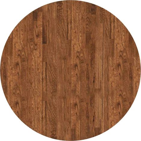 Dessus de table，Plateau de table，Dessus de bureau Marron foncé Ø 90 x 4 cm Chêne massif CFW94215 (1/5)