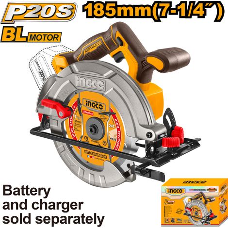 Ingco Sierra circular inalámbrica 20V 185mm CSLI1851