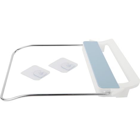 Support Lavabo Pliable - Matériau PP Robuste - Rangement Salle De Bain Et Cuisine - Installation Murale Sans Perçage - Couleur Bleu (1/5)