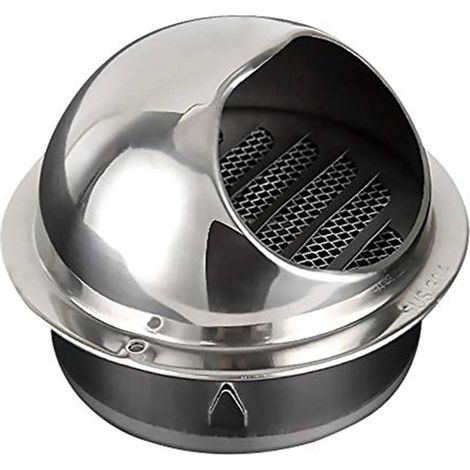 Presa d'aria a parete in acciaio inossidabile, tappo antipioggia per ventilazione cucina 150 mm