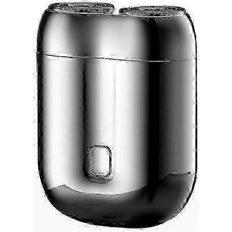 Rasoir électrique compact à double tête pour les femmes et les hommes actifs. Outil de soin portable et pratique pour les voyages, avec chargement USB. (1/5)