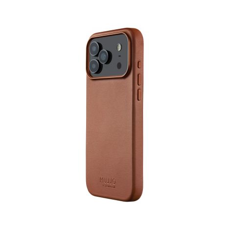 Mujjo Lederhülle – MagSafe-kompatible Lederhülle für iPhone 17 Pro Max (hellbraun) (1/3)