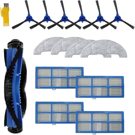 Kit di accessori FOREHILL per pezzi di ricambio per aspirapolvere robot Proscenic 850T, 15 confezioni: spazzola principale, filtro e spazzola laterale