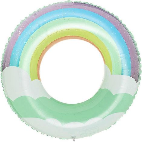 Bouée gonflable en forme de fruit, structure épaisse, taille 80, colorée, pour enfants, pour nager dans une piscine.-AquaForge (1/5)
