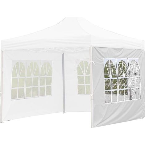 Tente imperméable 3 x 2 m – Paroi latérale amovible 0,15 mm – Résistante aux UV – Pour événements extérieurs et jardinage (1/4)