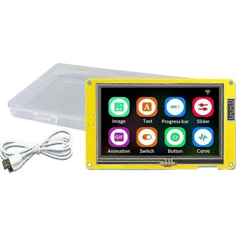 Carte de développement Esp32, écran TFT standard de 4,3 pouces, écran LVGL, Wi-Fi-TN tactile résistif