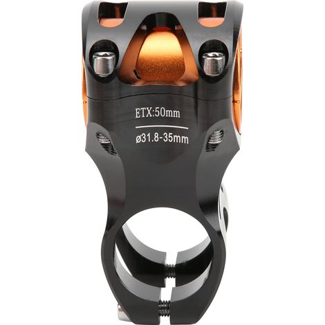 Potence de Vélo CANSUCC 31.8/35mm, Rallonge de Guidon Court en Aluminium, Tige de Selle Réglable Noir S50 (1/5)