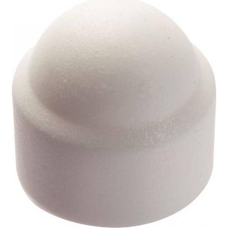 200 Caches Ecrous Hexagonaux Blancs - Ral 9010 M8 mm - Polyethylene - D-Work