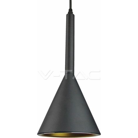 Suspension Chambre à coucher Éclairage du couloir Lampe ALU suspendue noir or Vtac 3869 (1/4)