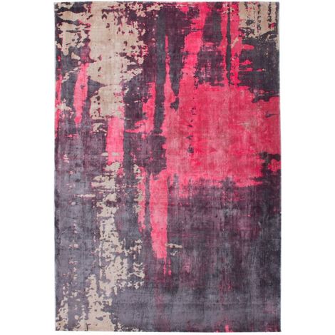 Tapis tissé ocean 100 rouge beige anthracite - 170 x 240 cm