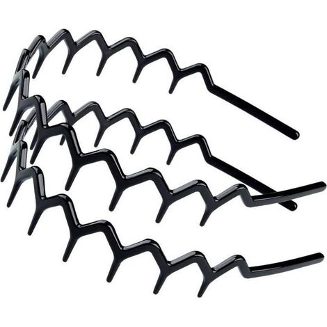 Bandeaux in zigzag - Non specifie - Set of 2 - Black - Mixte - Accessories of hair (1/4)