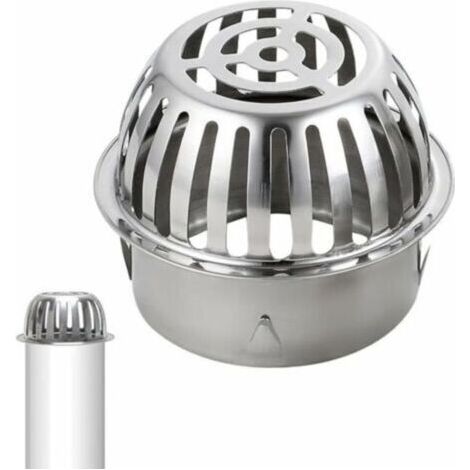 (Diamètre : 83 mm )Protection contre les feuilles de gouttière en acier inoxydable 304 - Protection de gouttière - Filtre de récupération de feuilles pour tuyaux de toit, feuilles, mousse (1/5)