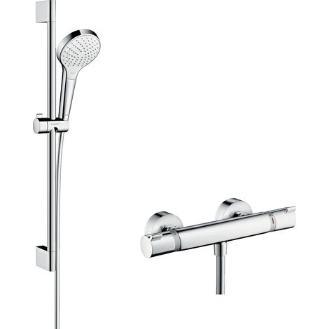 hansgrohe Croma Select S Ecostat Comfort Thermostatic Bar Mixer Shower Bathroom