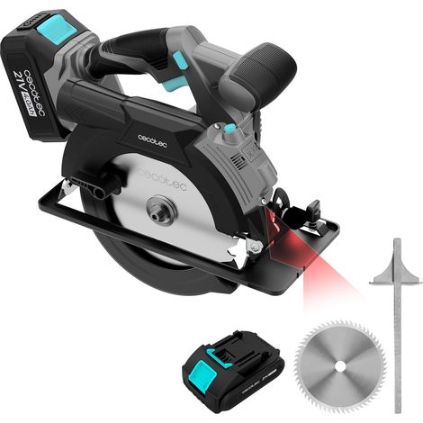 Scie Circulaire à Batterie DirectPrecission 8000 Vision, 21 V, Disque de 165 mm, Moteur Brushless, Guide Laser et Guide Parallèle, Accessoire Connecteur Aspirateur (1/5)