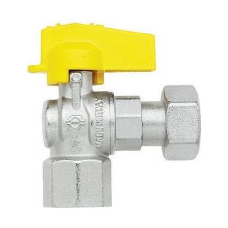 ROBINET À BILLE CARRÉ AVEC LEVIER FEMELLE - ÉCROU TOURNANT FEMELLE Dimensions : 1/2" x 1/2"  DN 10
