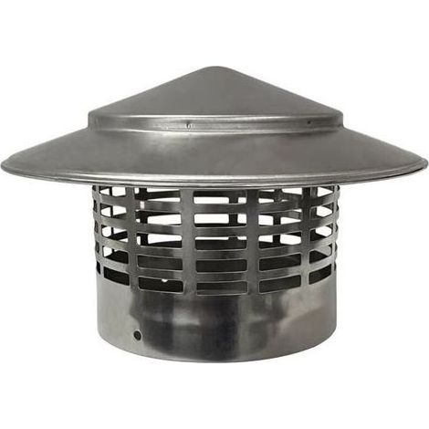 Driving of better of smoke. Hat of ventilation in stainless steel SUS304, diameter 100 mm. (1/5)