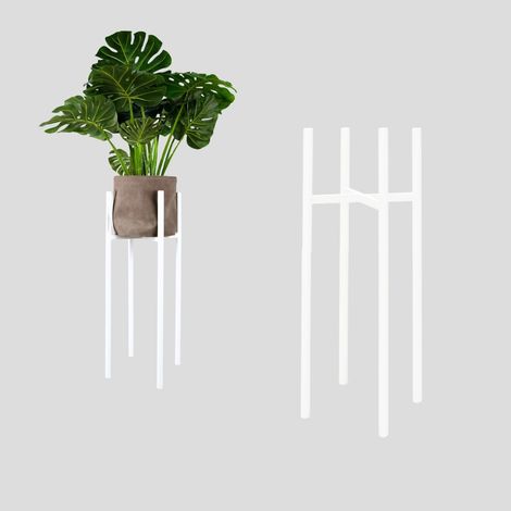 Supporto per vaso da fiori in metallo bianco Loft Angers L MAX. Vaso da fiori 24,5 cm (1/5)